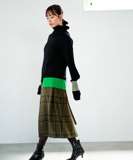 【Lallia Mu 26AW】2614431 ネックウォーマーセットニット