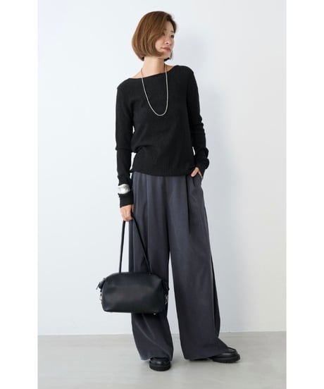 【MICA&DEAL】 0126103031 フィブリルタックワイドパンツ