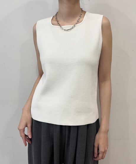 【siro de labonte】R613108 2way kami knit tank 30s/2silketcotton
