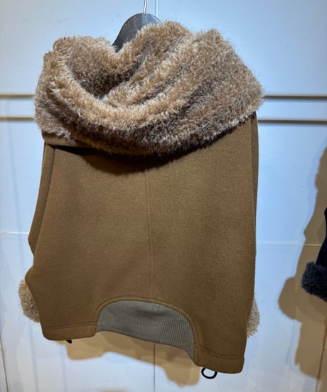 【Lallia Mu 26AW】2614213 ファーフードショートコート