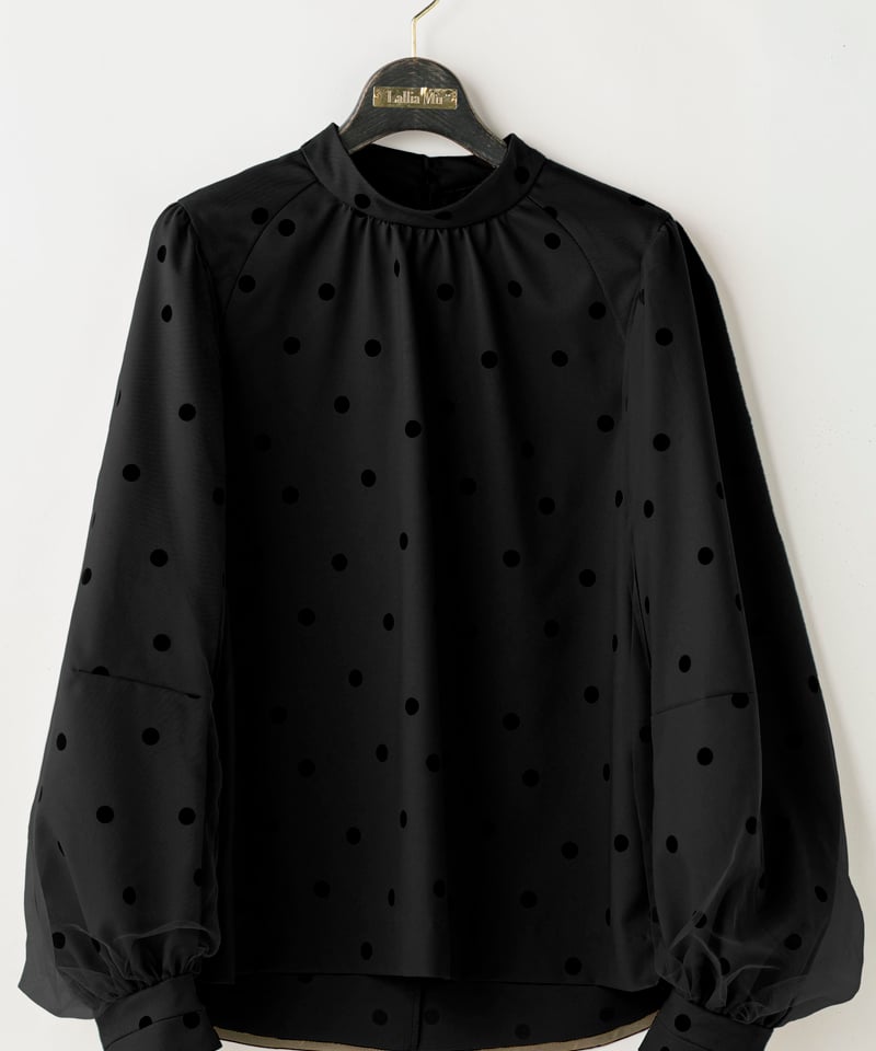 Lallia Mu】2514615 チュールスリーブドットブラウス | selectshopB5
