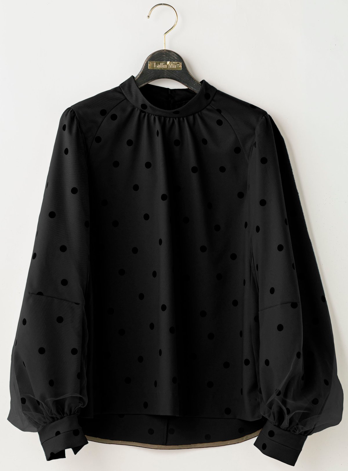 Lallia Mu】2514615 チュールスリーブドットブラウス | selectshopB5
