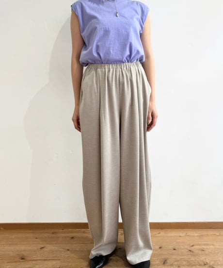 【cafune】525616 slub polyester volume pants