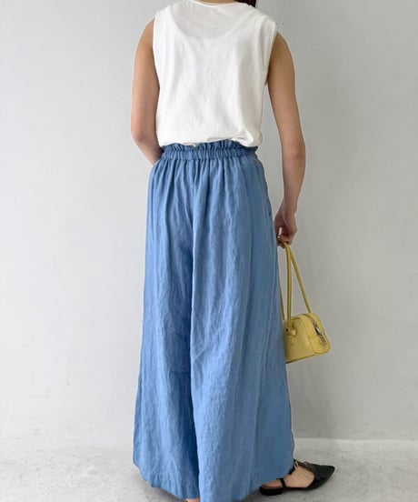 【cafune】525922 tulle combi tank top