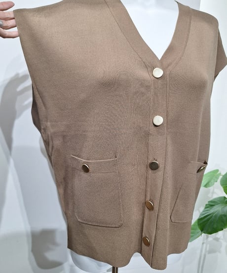 【ATELIER SIX】HG-11267320　ストレッチVベスト