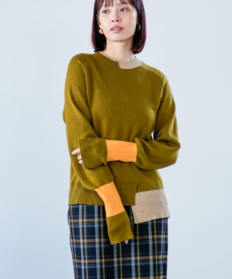 【Lallia Mu 26AW】2614431 ネックウォーマーセットニット