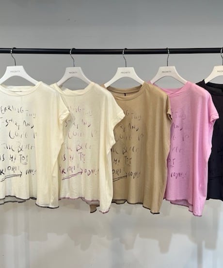 【PRIORITY】P61040 HW　ロゴT-shirt
