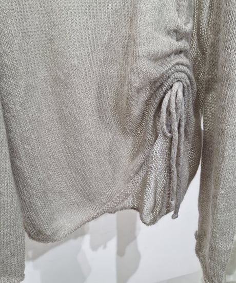 【sugar rose 25aw】251750 シャーリングデザインモヘヤニット