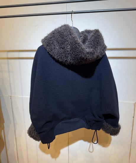 【Lallia Mu 26AW】2614213 ファーフードショートコート