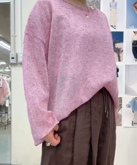 【cafune&PASSIONE 26SS】26964　メッシュニットプルオーバー