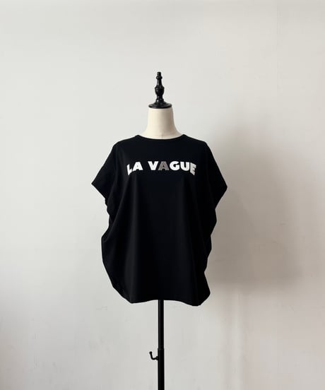 【siro de labonte】R613219 LA VAGUEtuck sleeve Tshirt(ラバー＆メタル） 30/-highgauge cotton