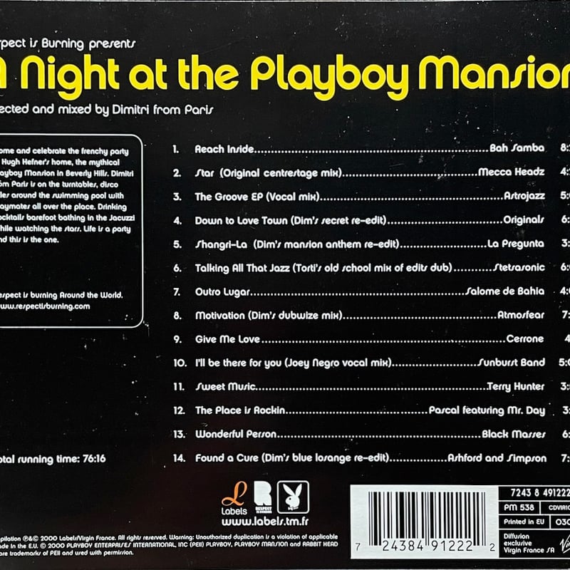 洋楽 DimitrifromParis PlayboyMansionLP01 DimitrifromParis PlayboyMansionLP01