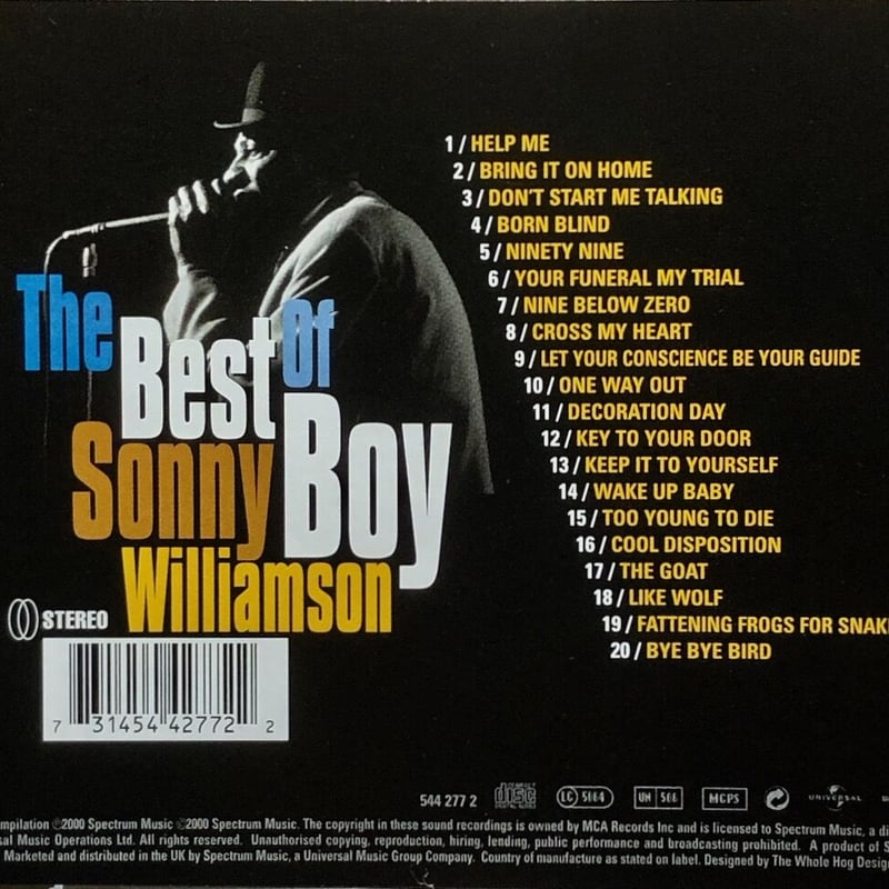 サニー・ボーイ・ウィリアムスン / The Best of Sonny Boy William