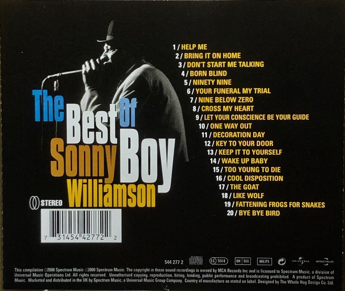 サニー・ボーイ・ウィリアムスン / The Best of Sonny Boy William...