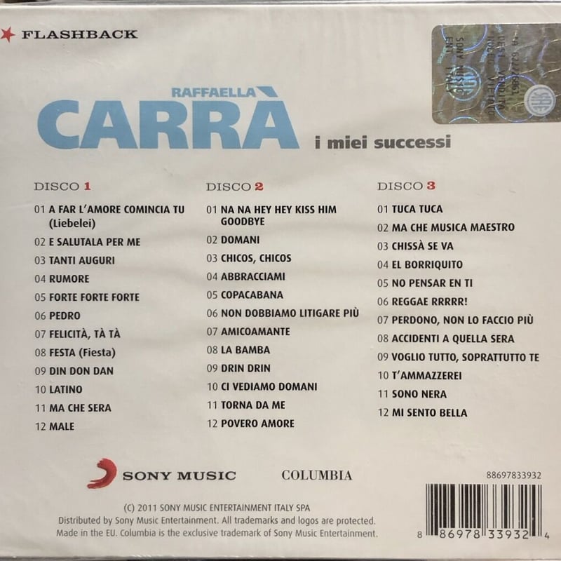 ラファエッラ・カッラ/Raffaella Carra/I Miei Successi(3CD)