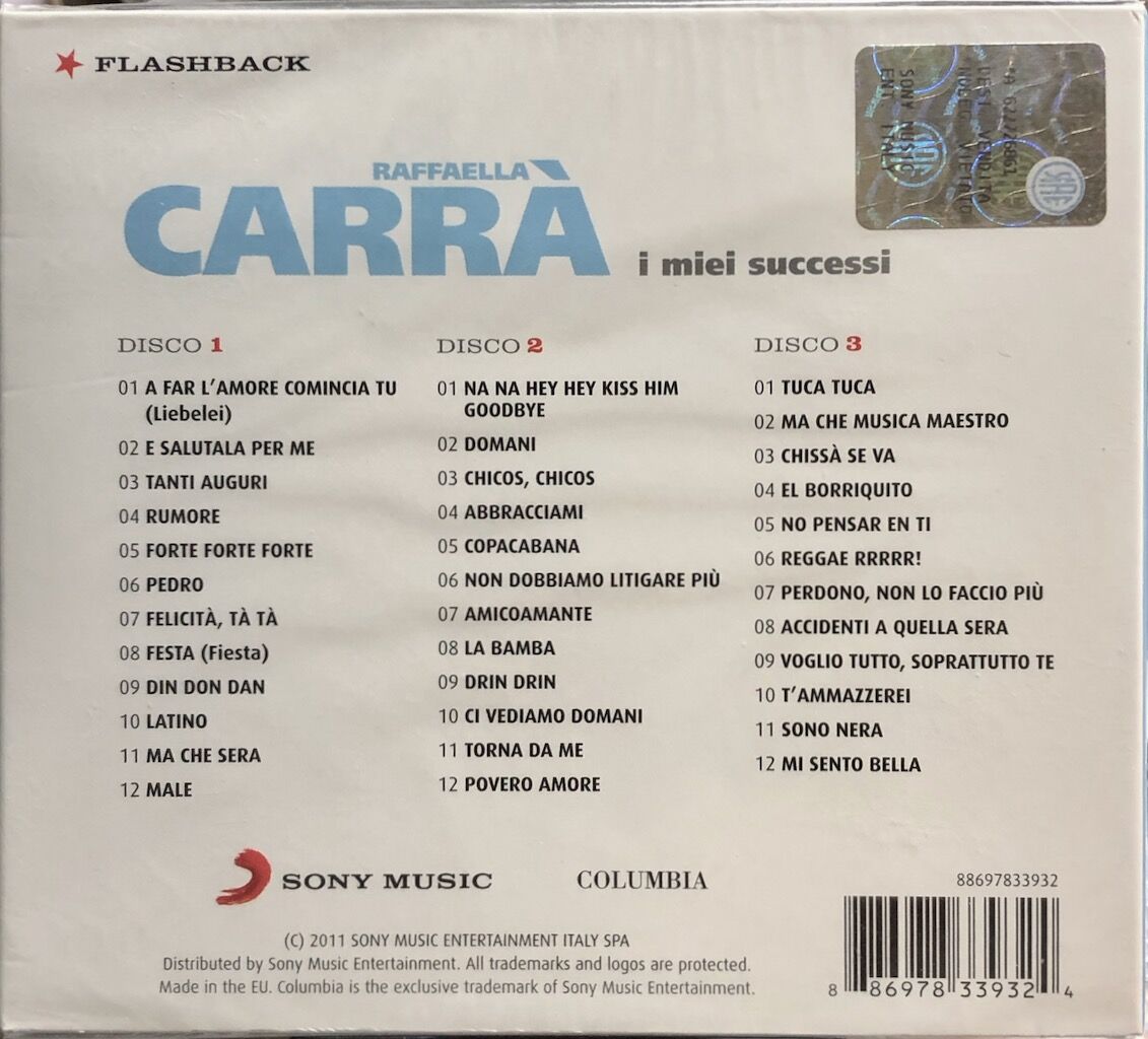 ラファエッラ・カッラ/Raffaella Carra/I Miei Successi(3CD)