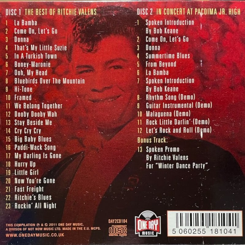 リッチー・ヴァレンス/Ritchie Valens/ラ・バンバ：La Bamba: The D
