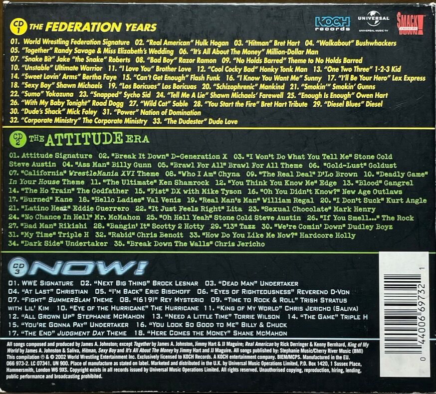 V.A. / WWE アンソロジー/WWE Anthology (3CD) | 音盤本舗