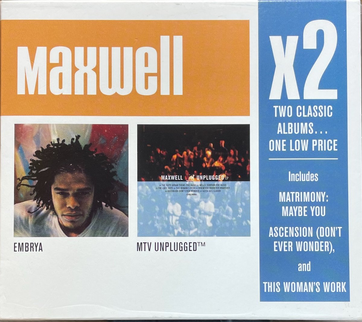 マックスウェル/Maxwell/Embrya(1998)+Maxwell MTV Unplug
