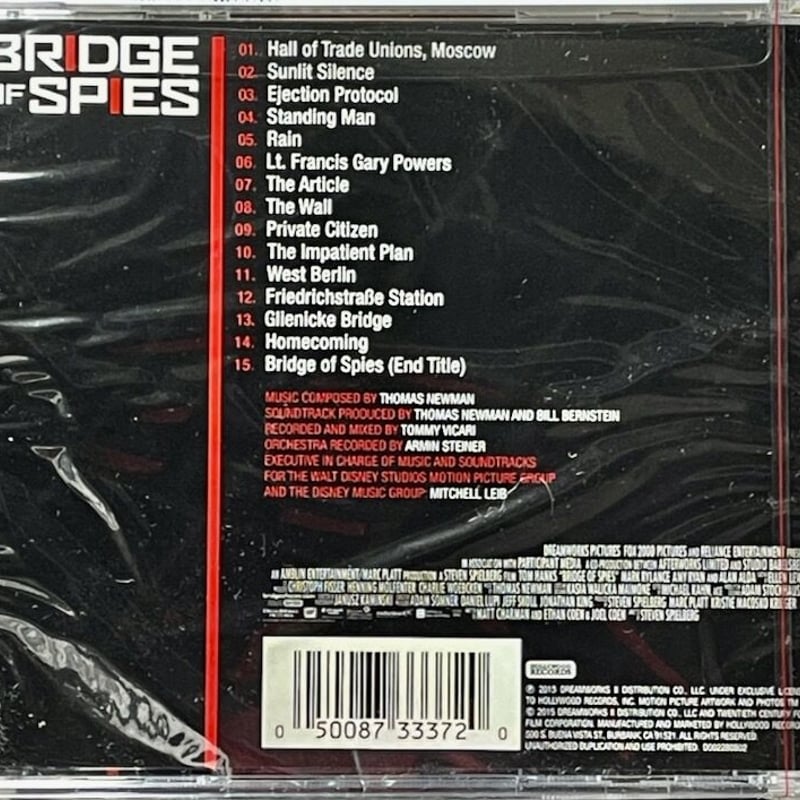 ブリッジ・オブ・スパイ/Bridge Of Spies/トーマス・ニューマン/Thomas 