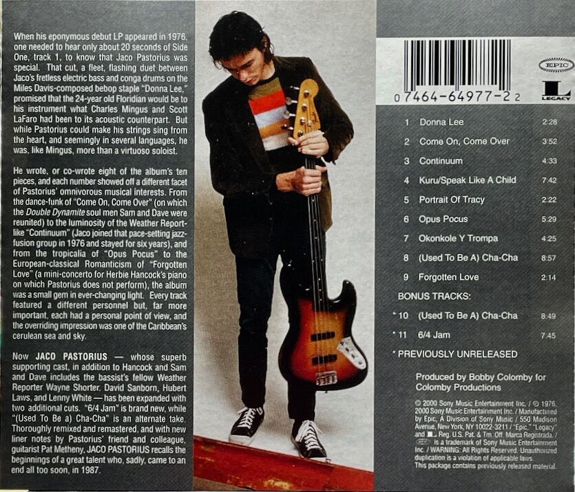ジャコ・パストリアス/Jaco Pastorius/ジャコ・パストリアスの肖像+2
