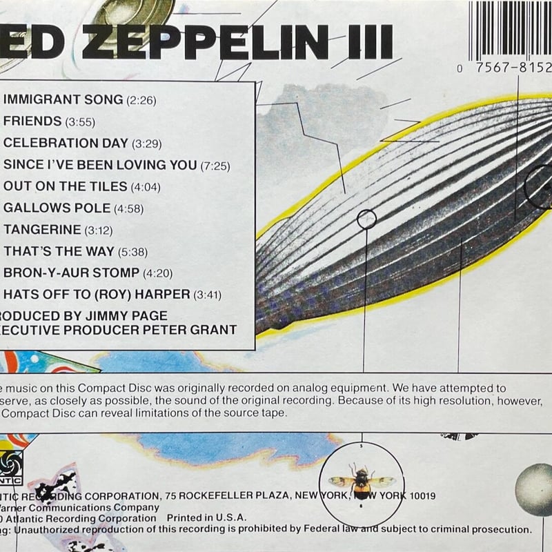 レッド・ツェッペリン/Led Zeppelin/レッド・ツェッペリン 3/Led Zeppel