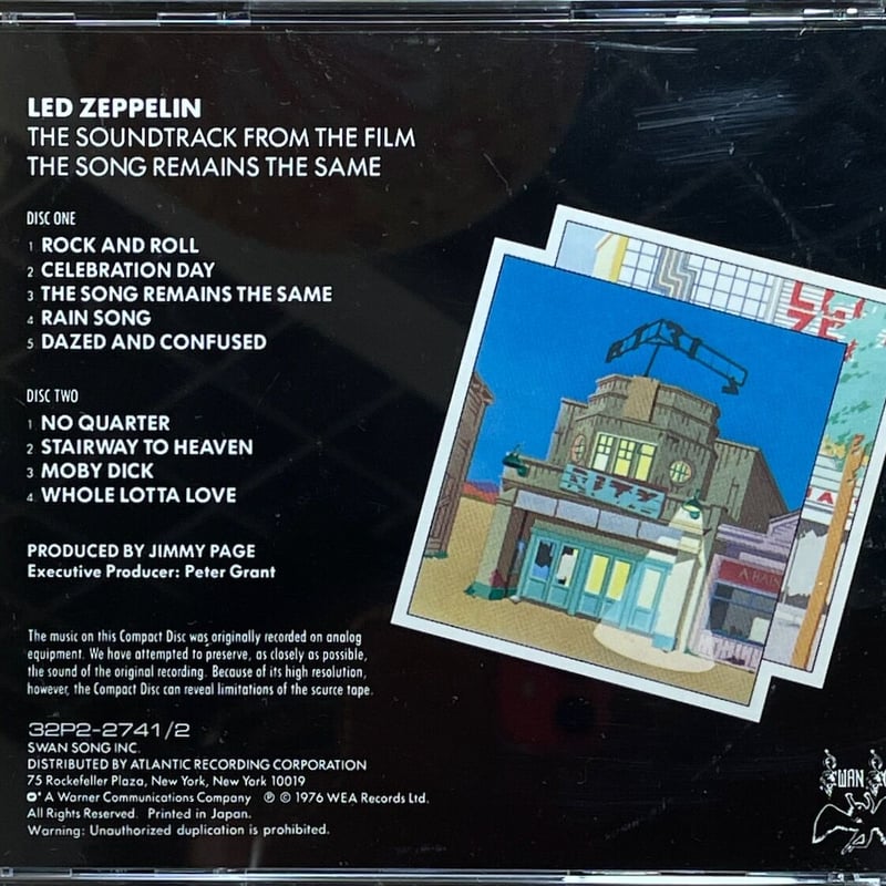 レッド・ツェッペリン/Led Zeppelin/永遠の詩(狂熱のライヴ) (2CD 