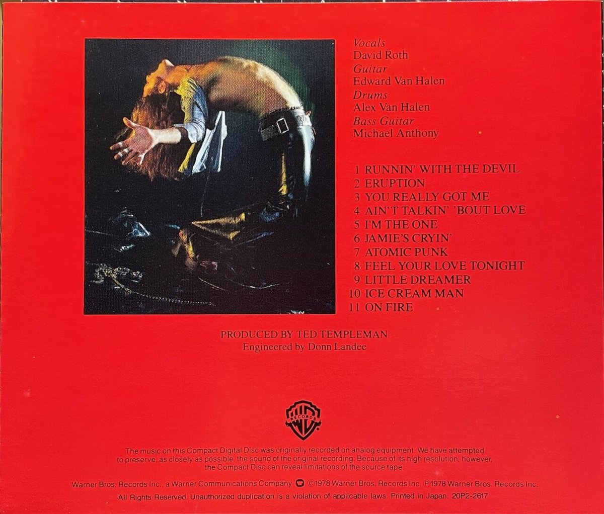 ヴァン・ヘイレン/Van Halen/炎の導火線【廃盤】 | 音盤本舗