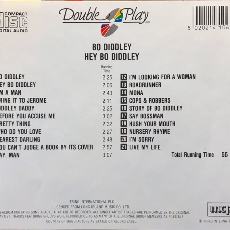 ボ・ディドリー/Bo Diddley/Hey Bo Diddley | 音盤本舗