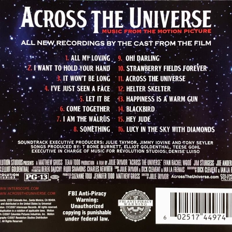 アクロス・ザ・ユニバース/Across the Universe | 音盤本舗