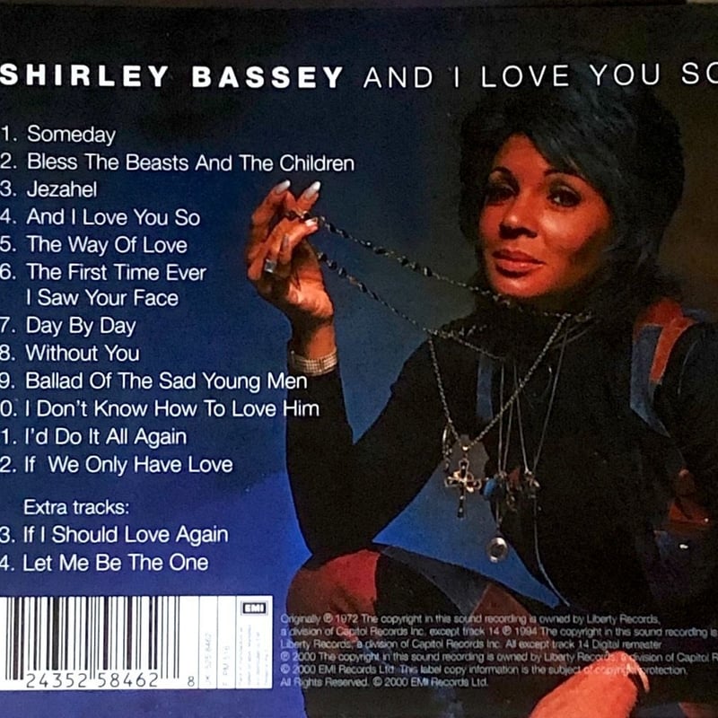 シャーリー・バッシー / Shirley Bassey / And I Love You So