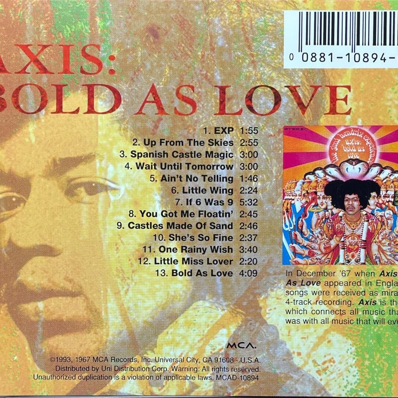 洋書】THE JIMI HENDRIX EXPERIENCE:AXIS BOLD AS LOVE ジミ 洋書】THE JIMI HENDRIX EXPERIENCE:AXIS BOLD AS LOVE ジミ