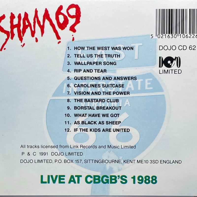 シャム69 / Sham 69 / Sham 69 Live at Cbgb's | 音盤本舗