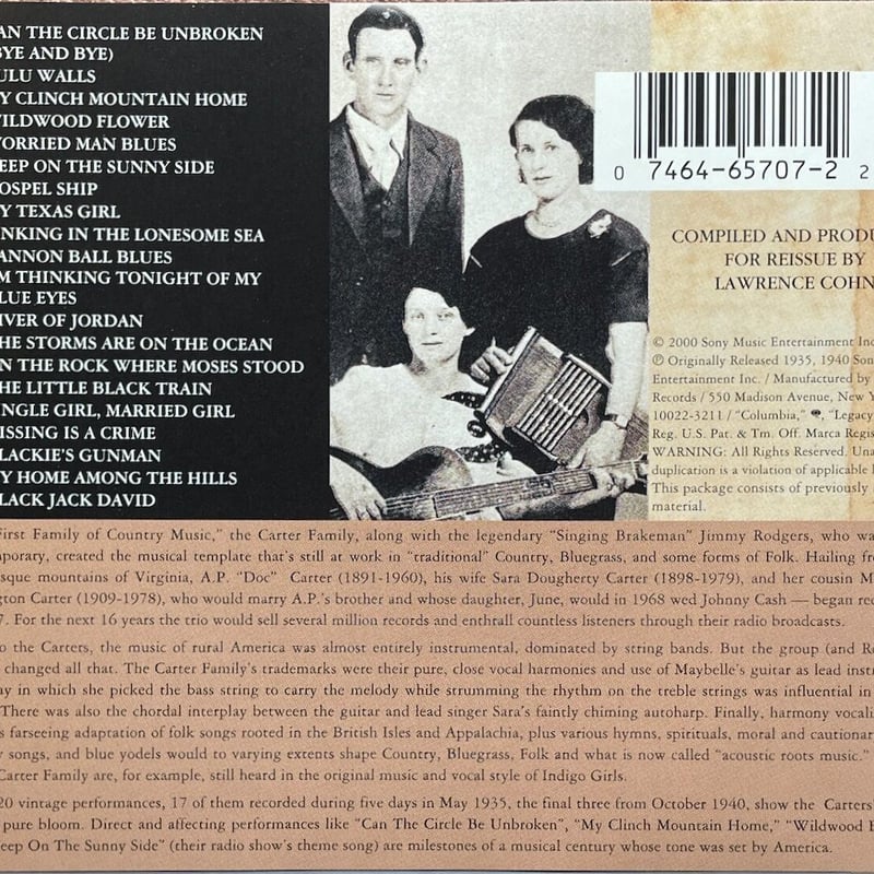 カーター・ファミリー/The Original Carter Family/Can The C