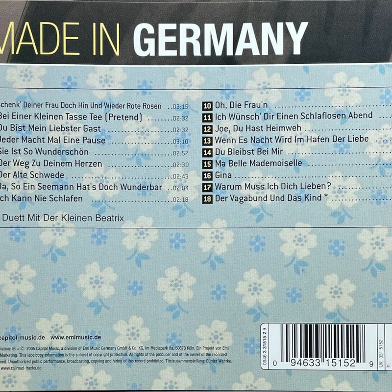 エディ・コンスタンティーヌ/Eddie Constantine/Made In Germany エディ・コンスタンティーヌ/Eddie Constantine/Made In Germany