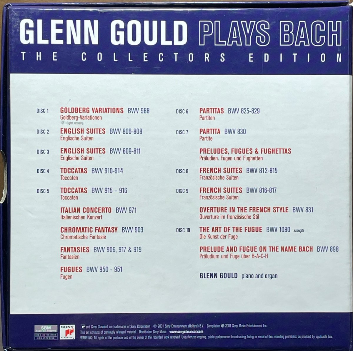 グレン・グールド・プレイズ・バッハ/Glenn Gould Plays Bach (The C