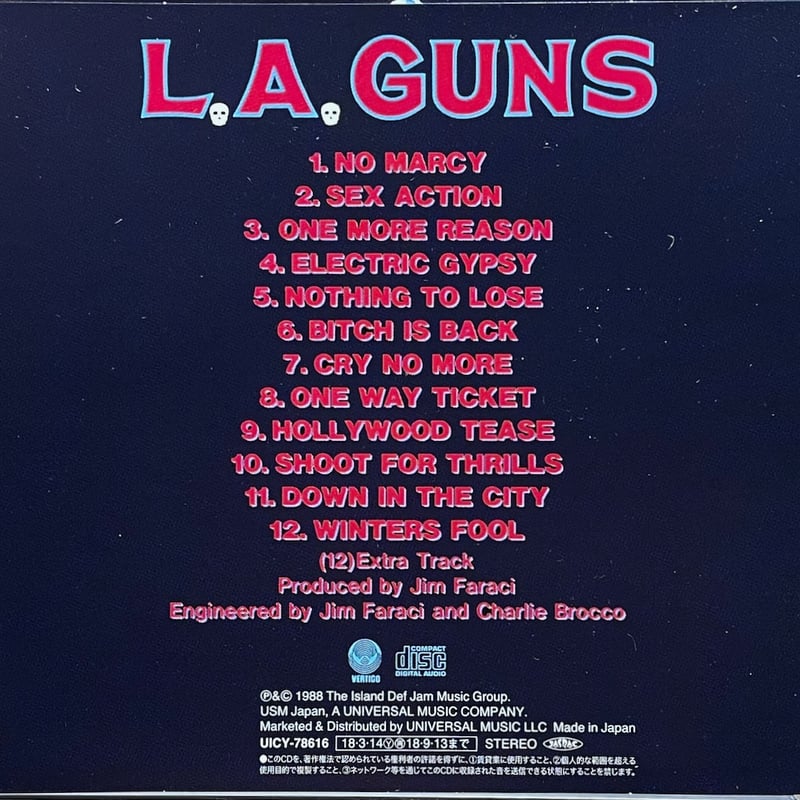 L.A.ガンズ/L.A.GUNS/“砲” | 音盤本舗 L.A.ガンズ/L.A.GUNS/“砲” | 音盤本舗
