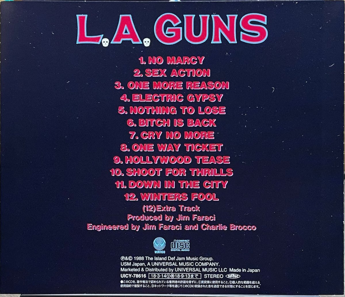 L.A.ガンズ/L.A.GUNS/“砲” | 音盤本舗