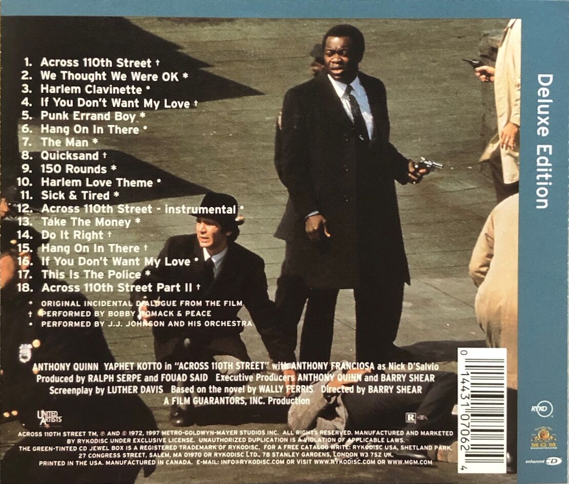 ★ＵＳオリジナル盤★『１１０番街交差点BOBBY WOMACK Across 110th St O.S.T.: Womack, Bobby: Amazon.ca: Music