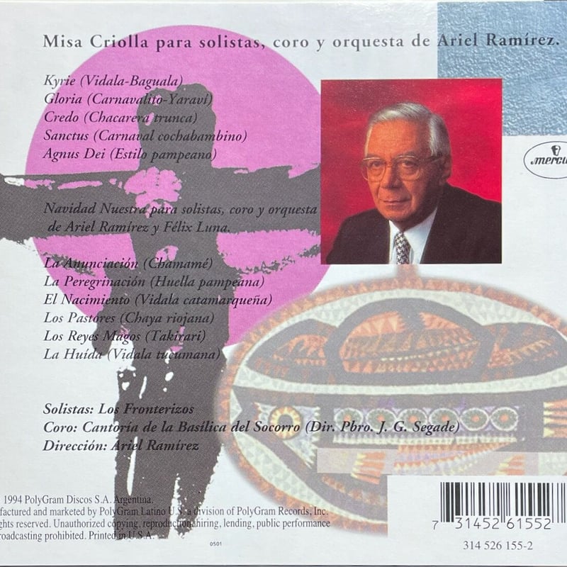 Missa Criolla ARIEL RAMIREZ クラシックCD 匿名配送 Misa Criolla: SATB (S) Choral: Ariel Ramirez | Alfred Music