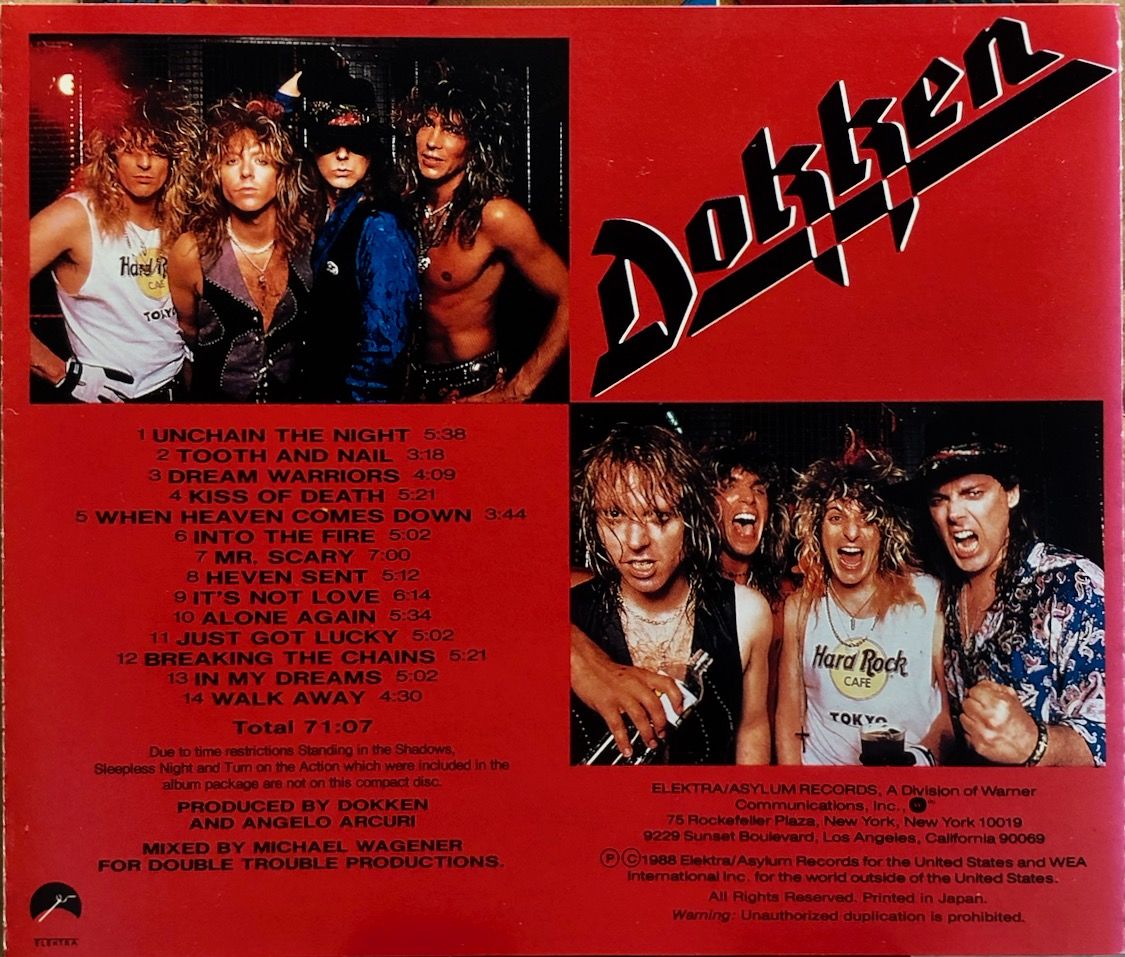 ドッケン/Dokken/ビースト・フロム・ジ・イースト(ライヴ・イン