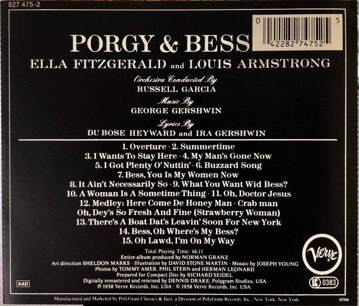 レア廃盤 Porgy&Bess エラ・フィッツジェラルド&ルイ・アームストロング レア廃盤 Porgy&Bess エラ・フィッツジェラルド&ルイ・アームストロング