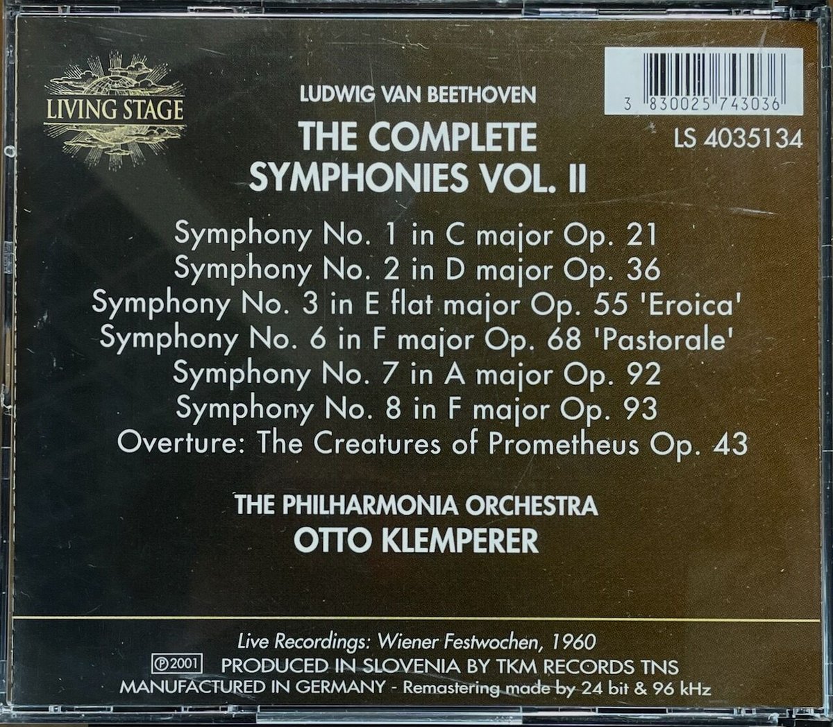 ベートーヴェン/Beethoven: The Complete Symphonies Vol.
