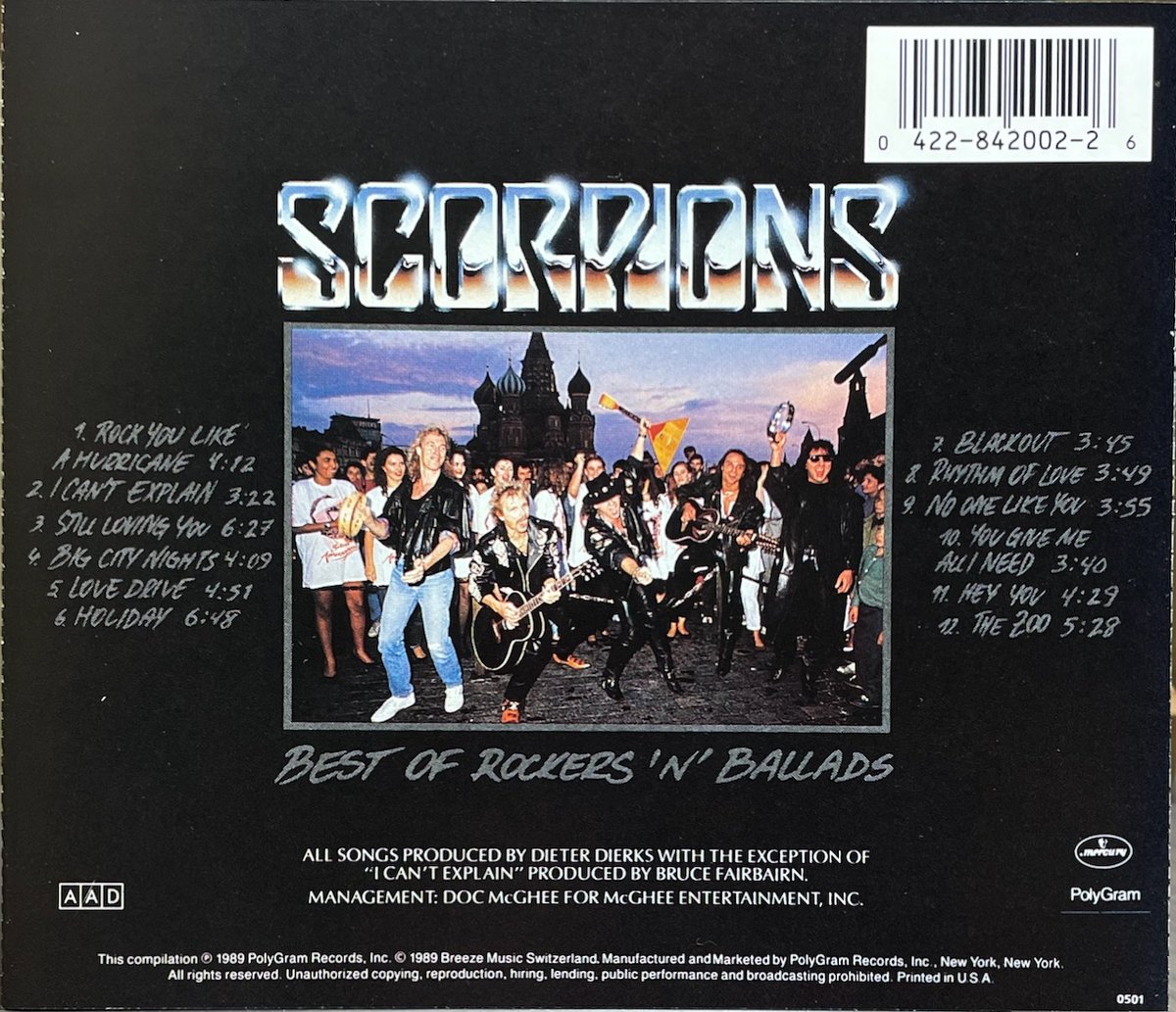 スコーピオンズ/Scorpions/Best Of Rockers 'N' Ballads |