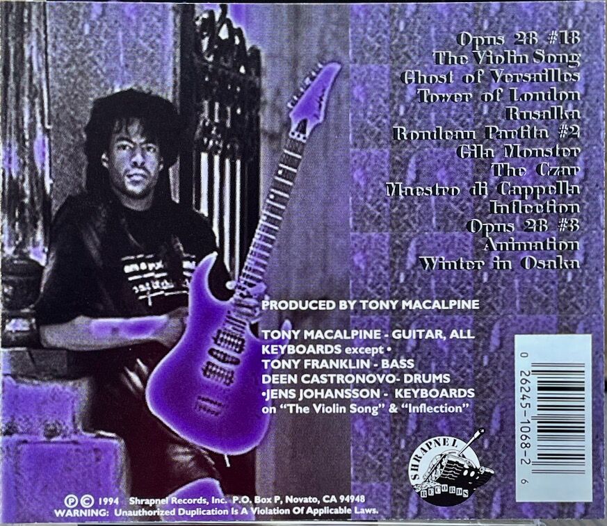 トニー・マカパイン/Tony MacAlpine/プリモニション/Premonition |