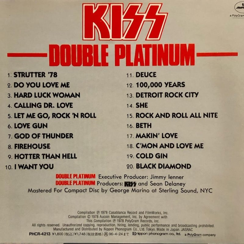 KISS /四人衆ソロアルバムとダブルプラチナム コンプリートvol.3 15. March 1978: Kiss releases the compilation 3LP box set “The