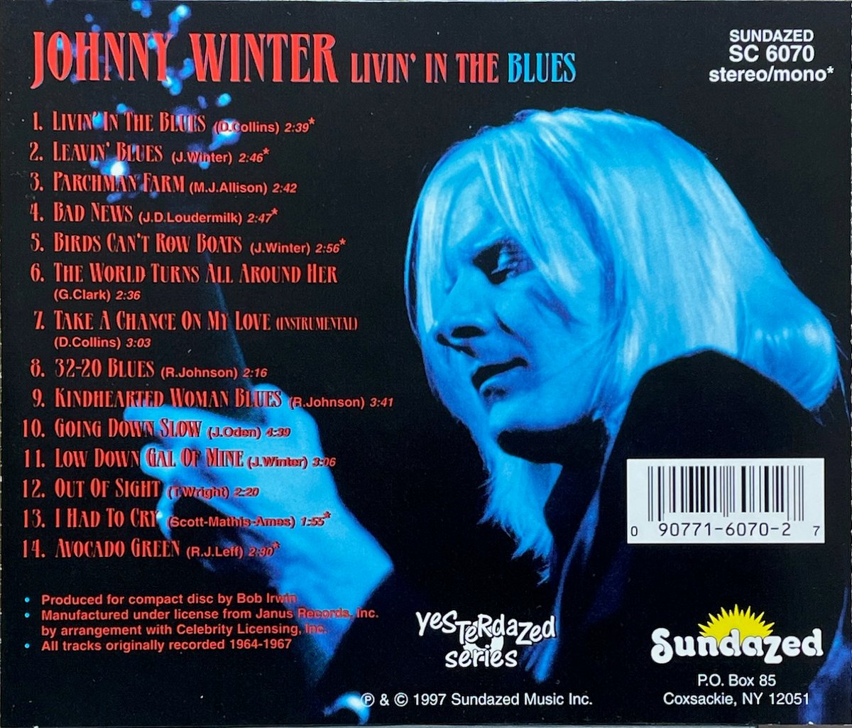 ジョニー・ウィンター/Johnny Winter/Livin' In The Blues |