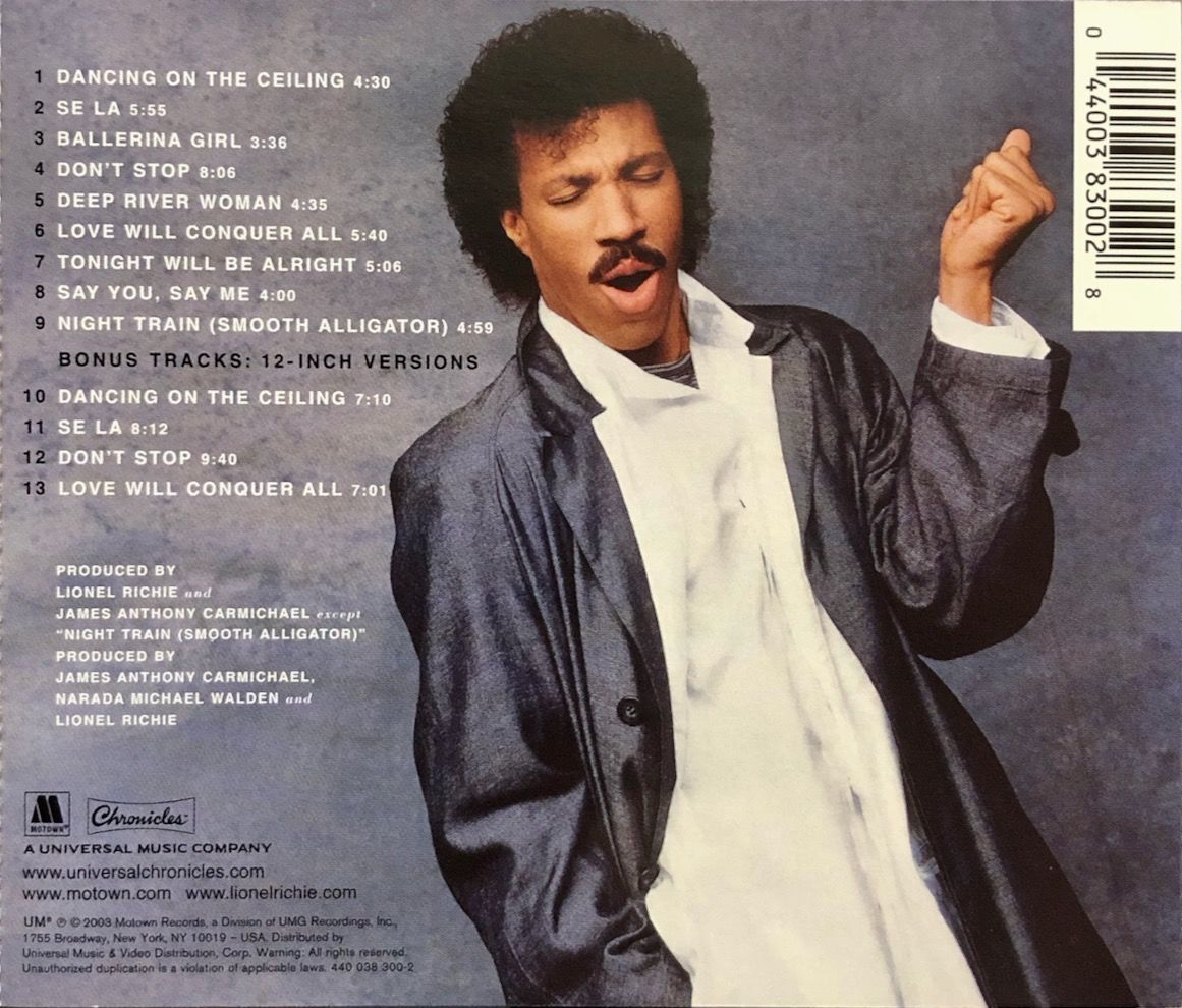 on...　ライオネル・リッチー/Lionel　Richie/セイ・ユー、セイ・ミー/Dancing