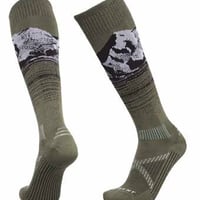 LE BENT  LE SEND PRO SNOW SOCK LICHEN GREEN