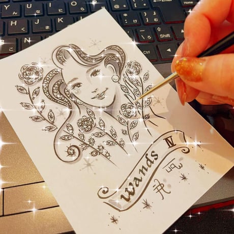 ～Design Your Shine あなたの願いを叶えるプチジュエリードローイング～【JPG画像データ納品】